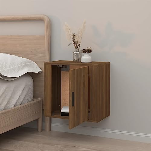 HEFZGDB Wand-Nachttisch Braun Eichen-Optik 50x30x47 cm Nachttisch Vintage Nachttische Konsolentisch Lowboard für Gästezimmer Wohnzimmer Hotel Schlafzimmer HEFZGDB Wand-Nachttisch Braun Eichen-Optik 50x30x47 cm Nachttisch Vintage Nachttische Konsolentisch Lowboard für Gästezimmer Wohnzimmer Hotel Schlafzimmer von HEFZGDB