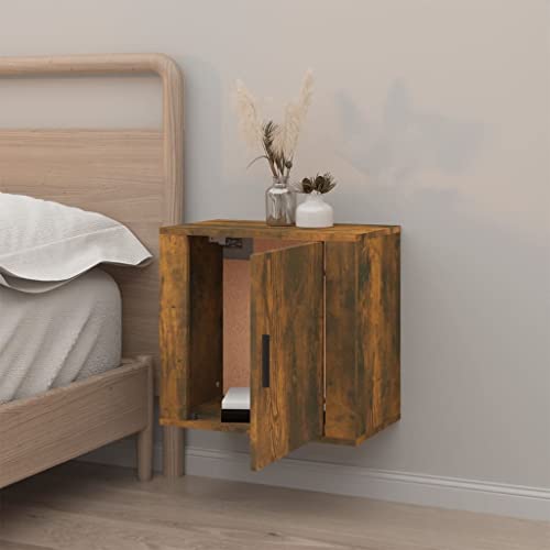 HEFZGDB Wand-Nachttisch Räuchereiche 50x30x47 cm Nachttisch Vintage Nachttische Konsolentisch Lowboard für Gästezimmer Wohnzimmer Hotel Schlafzimmer HEFZGDB Wand-Nachttisch Räuchereiche 50x30x47 cm Nachttisch Vintage Nachttische Konsolentisch Lowboard für Gästezimmer Wohnzimmer Hotel Schlafzimmer von HEFZGDB