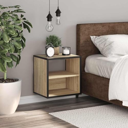 HEFZGDB Wand-Nachttisch Sonoma-Eiche 40x31x39,5 cm Kleiner Tisch Nachttische Nachtschrank Nachttischschrank für Gästezimmer Schlafzimmer Hotel Wohnzimmer von HEFZGDB