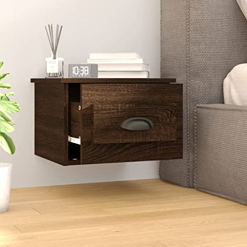 HEFZGDB Wand-Nachttische 2 STK. Braun Eichen-Optik 41,5x36x28 cm Nachttisch Modern Nachttische Konsolentisch Küchentisch für Schlafzimmer Hotel Gästezimmer Wohnzimmer von HEFZGDB