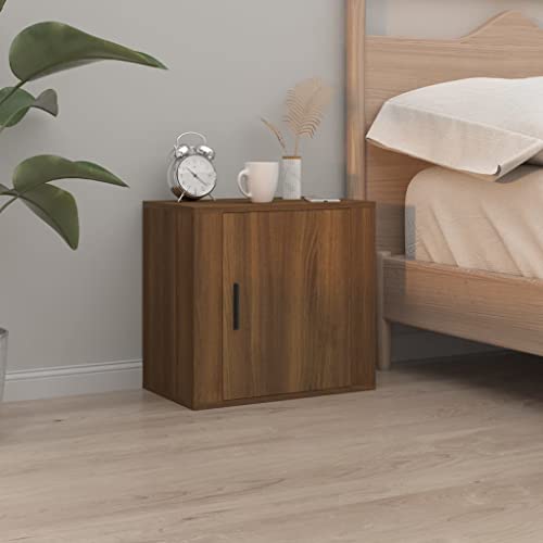 HEFZGDB Wand-Nachttische 2 STK. Braun Eichen-Optik 50x30x47 cm Nachttisch Vintage Nachttische Konsolentisch Lowboard für Gästezimmer Wohnzimmer Hotel Schlafzimmer HEFZGDB Wand-Nachttische 2 STK. Braun Eichen-Optik 50x30x47 cm Nachttisch Vintage Nachttische Konsolentisch Lowboard für Gästezimmer Wohnzimmer Hotel Schlafzimmer von HEFZGDB