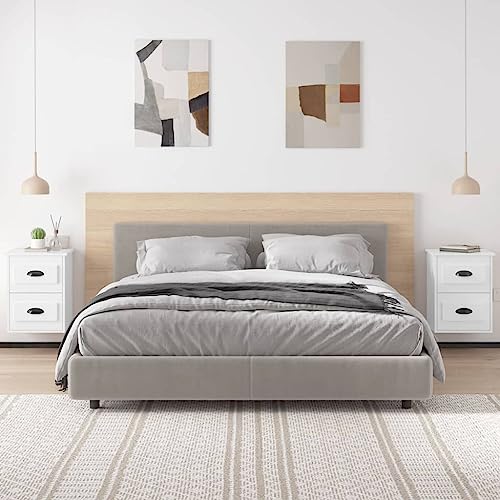 HEFZGDB Wand-Nachttische 2 STK. Hochglanz-Weiß 41,5x36x53 cm Coffee Table Nachtschrank Beistelltisch Wohnzimmertisch für Schlafzimmer Gästezimmer Wohnzimmer Hotel von HEFZGDB