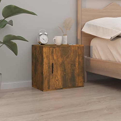 HEFZGDB Wand-Nachttische 2 STK. Räuchereiche 50x30x47 cm Nachttisch Vintage Nachttische Konsolentisch Lowboard für Gästezimmer Wohnzimmer Hotel Schlafzimmer HEFZGDB Wand-Nachttische 2 STK. Räuchereiche 50x30x47 cm Nachttisch Vintage Nachttische Konsolentisch Lowboard für Gästezimmer Wohnzimmer Hotel Schlafzimmer von HEFZGDB
