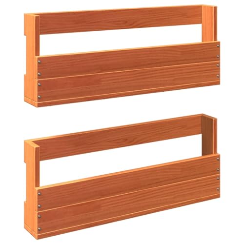 HEFZGDB Wand-Schuhregale 2 STK. Wachsbraun 59x8,5x23,5 cm Massivholz Schrank Flur Mehrzweckschrank Schrank Schuhe Shoes Cabinet für Eingangshalle Küche Schlafzimmer Schlafsaal HEFZGDB Wand-Schuhregale 2 STK. Wachsbraun 59x8,5x23,5 cm Massivholz Schrank Flur Mehrzweckschrank Schrank Schuhe Shoes Cabinet für Eingangshalle Küche Schlafzimmer Schlafsaal von HEFZGDB