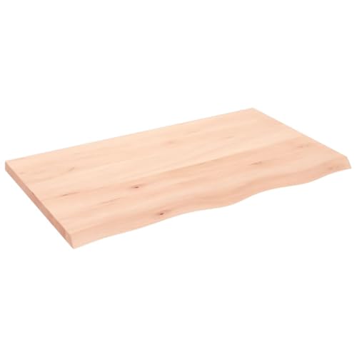 HEFZGDB Wandregal 100x60x(2-4) cm Massivholz Eiche Unbehandelt Wandboard Cd Regal Schweberegale Regalböden für Schlafzimmer Küche Badezimmer Wohnbereich von HEFZGDB