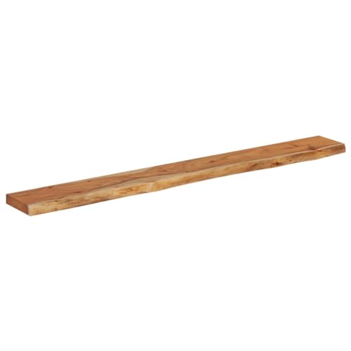 HEFZGDB Wandregal 160x20x3,8 cm Rechteckig Massivholz Akazie Baumkante Waschtischplatte Küchenarbeitsplatte Schreibtischplatte Esstisch für Studienraum Konferenzraum Küche Büro HEFZGDB Wandregal 160x20x3,8 cm Rechteckig Massivholz Akazie Baumkante Waschtischplatte Küchenarbeitsplatte Schreibtischplatte Esstisch für Studienraum Konferenzraum Küche Büro von HEFZGDB