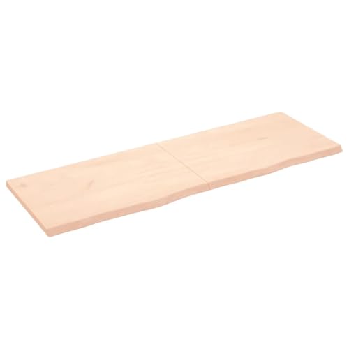 HEFZGDB Wandregal 180x60x(2-4) cm Massivholz Eiche Unbehandelt Wandboard Cd Regal Schweberegale Regalböden für Schlafzimmer Küche Badezimmer Wohnbereich von HEFZGDB