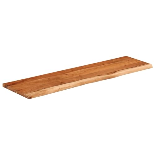HEFZGDB Wandregal 40x20x2,5 cm Rechteckig Massivholz Akazie Baumkante Waschtischplatte Küchenarbeitsplatte Schreibtischplatte Esstisch für Studienraum Konferenzraum Küche Büro HEFZGDB Wandregal 40x20x2,5 cm Rechteckig Massivholz Akazie Baumkante Waschtischplatte Küchenarbeitsplatte Schreibtischplatte Esstisch für Studienraum Konferenzraum Küche Büro von HEFZGDB
