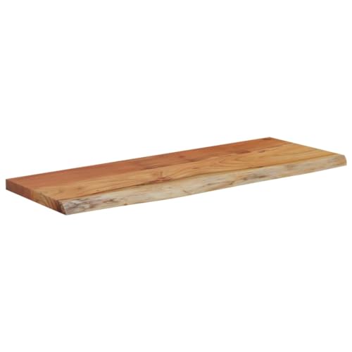 HEFZGDB Wandregal 80x30x2,5 cm Rechteckig Massivholz Akazie Baumkante Waschtischplatte Küchenarbeitsplatte Schreibtischplatte Esstisch für Studienraum Konferenzraum Küche Büro HEFZGDB Wandregal 80x30x2,5 cm Rechteckig Massivholz Akazie Baumkante Waschtischplatte Küchenarbeitsplatte Schreibtischplatte Esstisch für Studienraum Konferenzraum Küche Büro von HEFZGDB
