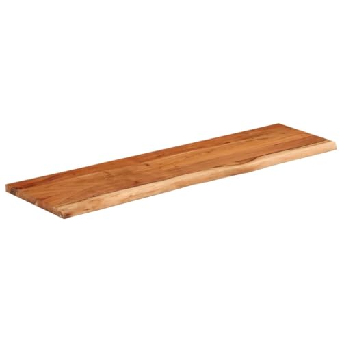HEFZGDB Wandregal 90x30x2,5 cm Rechteckig Massivholz Akazie Baumkante Waschtischplatte Küchenarbeitsplatte Schreibtischplatte Esstisch für Studienraum Konferenzraum Küche Büro HEFZGDB Wandregal 90x30x2,5 cm Rechteckig Massivholz Akazie Baumkante Waschtischplatte Küchenarbeitsplatte Schreibtischplatte Esstisch für Studienraum Konferenzraum Küche Büro von HEFZGDB