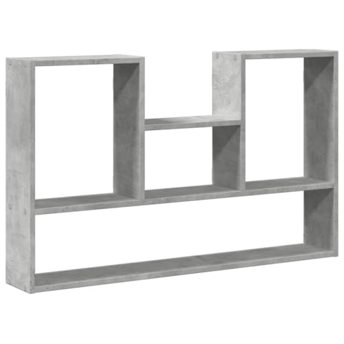 HEFZGDB Wandregal Betongrau 99x15x60 cm Holzwerkstoff Wandregal Modern Wandablage für Wohnbereich Arbeitszimmer Badezimmer Küche von HEFZGDB