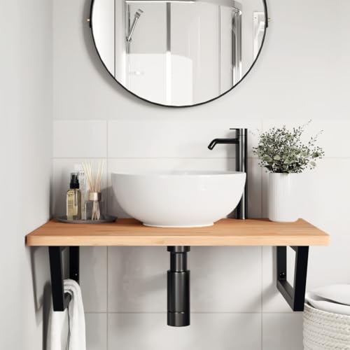 HEFZGDB Waschbeckenregal Wandmontage Stahl und Massivholz Buche Büroschrank Medizinschrank Bathroom Cabinet Medikamentenschrank für Wohnbereich Badezimmer Toilette Gästezimmer HEFZGDB Waschbeckenregal Wandmontage Stahl und Massivholz Buche Büroschrank Medizinschrank Bathroom Cabinet Medikamentenschrank für Wohnbereich Badezimmer Toilette Gästezimmer von HEFZGDB