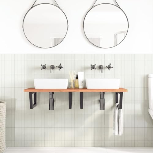 HEFZGDB Waschbeckenregal Wandmontage Stahl und Massivholz Buche Büroschrank Medizinschrank Bathroom Cabinet Medikamentenschrank für Wohnbereich Badezimmer Toilette Gästezimmer HEFZGDB Waschbeckenregal Wandmontage Stahl und Massivholz Buche Büroschrank Medizinschrank Bathroom Cabinet Medikamentenschrank für Wohnbereich Badezimmer Toilette Gästezimmer von HEFZGDB