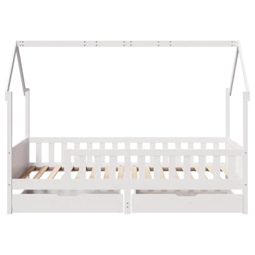 Kinderbett mit Schubladen 90x190 cm Massivholz Kiefer Double Bed Gästebett Familienbett Doppelbett für Herberge Gästezimmer Wohnbereich Schlafzimmer Kinderbett mit Schubladen 90x190 cm Massivholz Kiefer Double Bed Gästebett Familienbett Doppelbett für Herberge Gästezimmer Wohnbereich Schlafzimmer von HEFZGDB