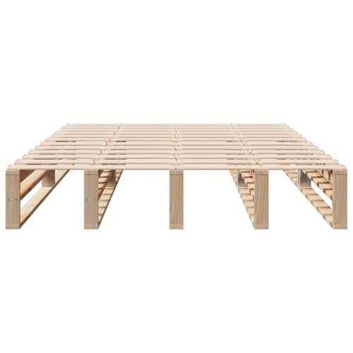 Massivholzbett ohne Matratze 140x200 cm Kiefernholz Einzelbett Bed Frame Einzelbetten Bettrahmen für Herberge Gästezimmer Wohnbereich Schlafzimmer von HEFZGDB