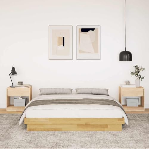 Massivholzbett ohne Matratze 150x200 cm Eichenholz Jugendbett Gästebett Bettgestell Single Bed für Herberge Wohnbereich Gästezimmer Schlafzimmer Massivholzbett ohne Matratze 150x200 cm Eichenholz Jugendbett Gästebett Bettgestell Single Bed für Herberge Wohnbereich Gästezimmer Schlafzimmer von HEFZGDB
