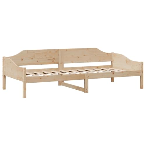 Massivholzbett ohne Matratze 80x200 cm Kiefernholz Single Bed Gästebett Einzelbetten Einzelbett für Wohnbereich Herberge Schlafzimmer Gästezimmer von HEFZGDB