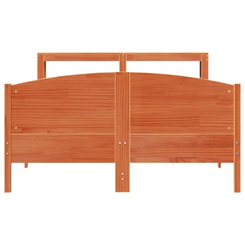 Massivholzbett ohne Matratze Wachsbraun 140x200 cm Kiefernholz Ehebett Gästebett Bed Frame Single Bed für Herberge Schlafzimmer Gästezimmer Wohnbereich Massivholzbett ohne Matratze Wachsbraun 140x200 cm Kiefernholz Ehebett Gästebett Bed Frame Single Bed für Herberge Schlafzimmer Gästezimmer Wohnbereich von HEFZGDB