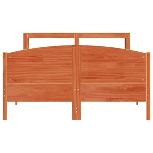 Massivholzbett ohne Matratze Wachsbraun 150x200 cm Kiefernholz Ehebett Gästebett Bed Frame Single Bed für Herberge Schlafzimmer Gästezimmer Wohnbereich Massivholzbett ohne Matratze Wachsbraun 150x200 cm Kiefernholz Ehebett Gästebett Bed Frame Single Bed für Herberge Schlafzimmer Gästezimmer Wohnbereich von HEFZGDB