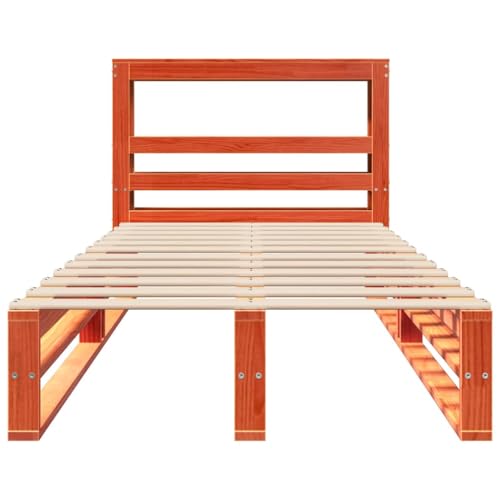 Massivholzbett ohne Matratze Wachsbraun 75x190 cm Kiefernholz Jugendbett Gästebett Bed Frame Einzelbett für Herberge Wohnbereich Schlafzimmer Gästezimmer Massivholzbett ohne Matratze Wachsbraun 75x190 cm Kiefernholz Jugendbett Gästebett Bed Frame Einzelbett für Herberge Wohnbereich Schlafzimmer Gästezimmer von HEFZGDB
