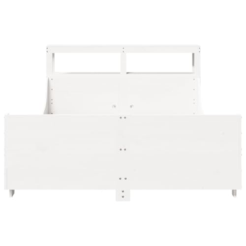 Massivholzbett ohne Matratze Weiß 135x190 cm Kiefernholz Jugendbett Bed Frame Familienbett Einzelbetten für Gästezimmer Schlafzimmer Wohnbereich Herberge Massivholzbett ohne Matratze Weiß 135x190 cm Kiefernholz Jugendbett Bed Frame Familienbett Einzelbetten für Gästezimmer Schlafzimmer Wohnbereich Herberge von HEFZGDB