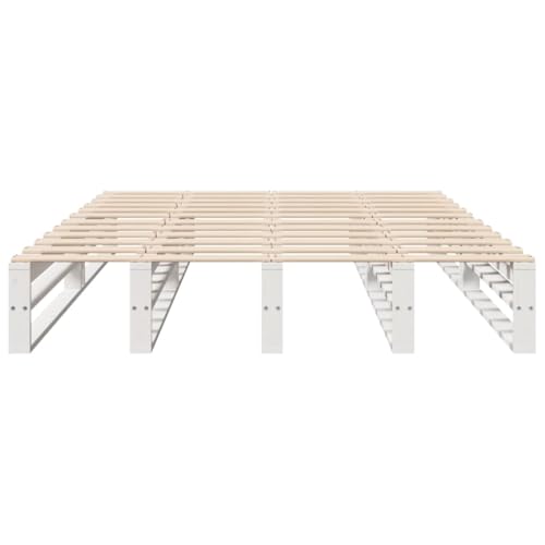 Massivholzbett ohne Matratze Weiß 140x200 cm Kiefernholz Einzelbett Bed Frame Einzelbetten Bettrahmen für Herberge Gästezimmer Wohnbereich Schlafzimmer Massivholzbett ohne Matratze Weiß 140x200 cm Kiefernholz Einzelbett Bed Frame Einzelbetten Bettrahmen für Herberge Gästezimmer Wohnbereich Schlafzimmer von HEFZGDB