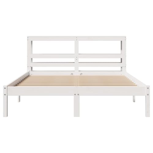 Massivholzbett ohne Matratze Weiß 160x200 Kiefernholz Double Bed Gästebett Familienbett Einzelbetten für Schlafzimmer Gästezimmer Herberge Wohnbereich Massivholzbett ohne Matratze Weiß 160x200 Kiefernholz Double Bed Gästebett Familienbett Einzelbetten für Schlafzimmer Gästezimmer Herberge Wohnbereich von HEFZGDB