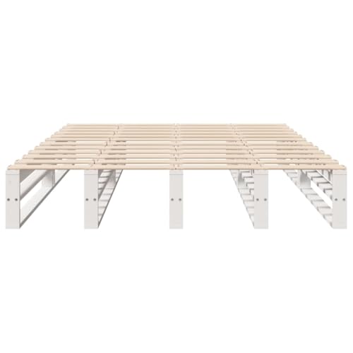 Massivholzbett ohne Matratze Weiß 160x200 Kiefernholz Einzelbett Bed Frame Einzelbetten Bettrahmen für Herberge Gästezimmer Wohnbereich Schlafzimmer Massivholzbett ohne Matratze Weiß 160x200 Kiefernholz Einzelbett Bed Frame Einzelbetten Bettrahmen für Herberge Gästezimmer Wohnbereich Schlafzimmer von HEFZGDB