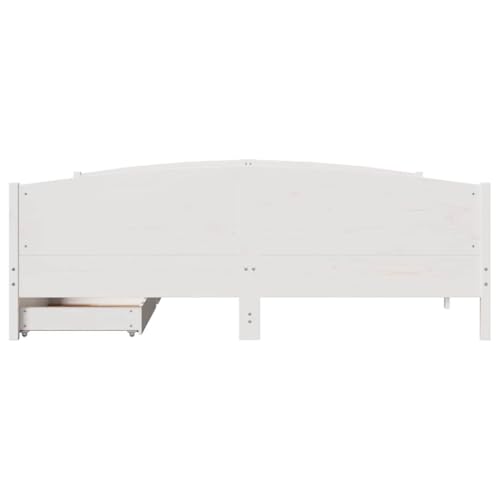 Massivholzbett ohne Matratze Weiß 200x200 cm Kiefernholz Ehebett Gästebett Familienbett Einzelbett für Schlafzimmer Gästezimmer Herberge Wohnbereich Massivholzbett ohne Matratze Weiß 200x200 cm Kiefernholz Ehebett Gästebett Familienbett Einzelbett für Schlafzimmer Gästezimmer Herberge Wohnbereich von HEFZGDB