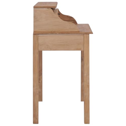 Schreibtisch 90x50x100 cm Massivholz Teak Computer Schreibtisch Gaming Tisch Desks Study Table für Küche Arbeitszimmer Schlafzimmer Wohnbereich von HEFZGDB