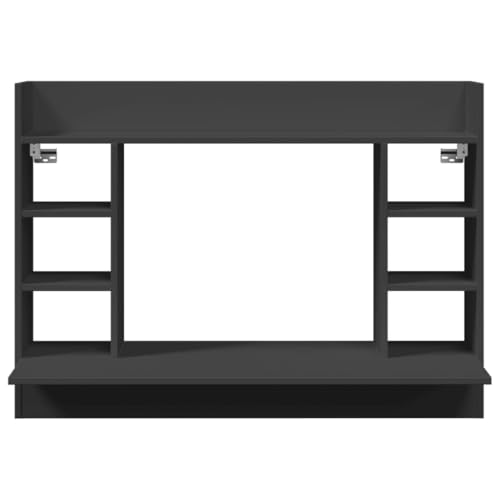 Wand-Schreibtisch Schwarz 105x48x75 cm Holzwerkstoff Computer Desk Desks Küchentisch Computer Table für Schlafzimmer Küche Arbeitszimmer Wohnbereich von HEFZGDB