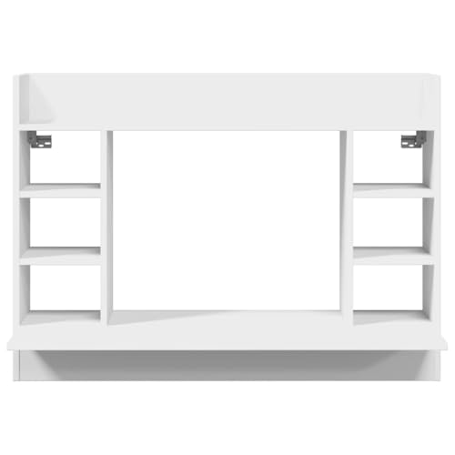Wand-Schreibtisch Weiß 105x48x75 cm Holzwerkstoff Computer Desk Desks Küchentisch Computer Table für Schlafzimmer Küche Arbeitszimmer Wohnbereich von HEFZGDB