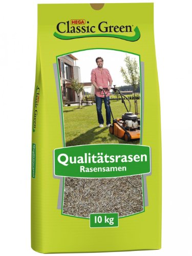 Classic Green Rasen Mischung zum Begrünen 10kg, Rasensamen, Rasensaat von HEGA