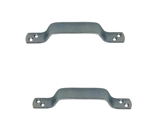 HEGAPRO Torgriff Schiebetorgriff Türgriff aus Metall Garagengriff Handgriff verzinkt Ziehgriff robust 170x20x4mm universell einstzbar 2 Stück von HEGAPRO