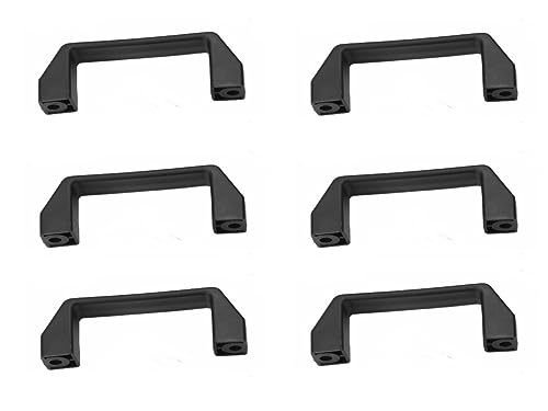 HEGAPRO Tragegriff aus Kunststoff Handgriff Schrankgriff schwarz Kistengriff Ziehgriff Griff Bohrlochabstand 120mm 6 Stück von HEGAPRO