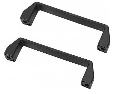 HEGAPRO Tragegriff aus Kunststoff Handgriff Schrankgriff schwarz Kistengriff Ziehgriff Griff Bohrlochabstand 180mm 2 Stück von HEGAPRO
