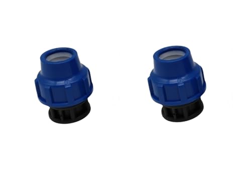 PP Fitting Endstück 20mm Blau PN16 Klemmfitting Endkappe DVGW Wasserleitung Endstücke 2 Stück von HEGAPRO