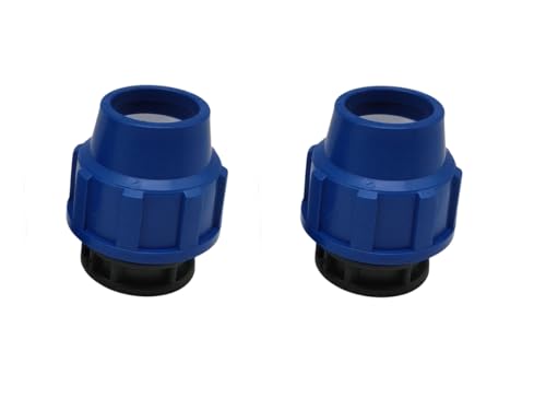 PP Fitting Endstück 32mm Blau PN16 Klemmfitting Endkappe DVGW Wasserleitung Endstück 2 Stück von HEGAPRO