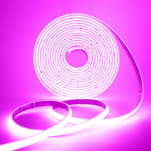HEGEHE COB Neon LED Streifen, 12V 320LEDs/m Superhell Hohe Dichte IP68 Wasserdicht, Flex Selbstklebend Diffusion COB Neon LED Schlauch Lichtband Strip für Festival Party DIY Deko (Violett, 7M) von HEGEHE