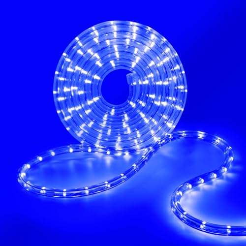 HEGEHE LED Lichterschlauch Außen, 36leds/m Wasserfest LED Schlauch Lichterkette Licht Leiste für Garten,Party,Weihnachten,Zaun,Dach,Dekoration Beleuchtung (Blau, 7M) von HEGEHE