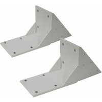 2er-Set Dachsparrenadapter für Kassetten-Markise HHG-442 H123, Dachsparren Halterung Adapter weiß von HEGELE