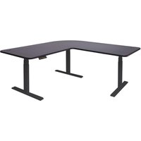 Eck-Schreibtisch HHG-772, Bürotisch Computertisch elektrisch höhenverstellbar 178x178cm 84kg mvg schwarz, schwarz Eck-Schreibtisch HHG-772, Bürotisch Computertisch elektrisch höhenverstellbar 178x178cm 84kg mvg schwarz, schwarz von HEGELE