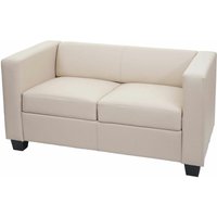 Hegele - 2er Sofa Lille Leder, creme von HEGELE