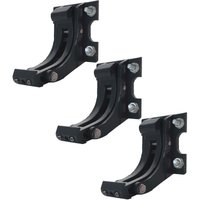3er-Set Wandhalterung für Markise HHG-606, Wandkonsole Wandmontage Adapter anthrazit von HEGELE