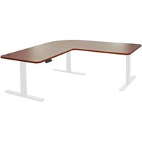 Hegele - Eck-Schreibtisch HHG-772, Bürotisch Computertisch elektrisch höhenverstellbar 178x178cm 84kg mvg natur, weiß Hegele - Eck-Schreibtisch HHG-772, Bürotisch Computertisch elektrisch höhenverstellbar 178x178cm 84kg mvg natur, weiß von HEGELE