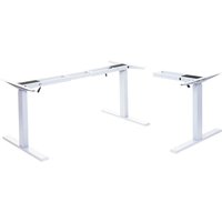 [NEUWERTIG] Gestell HHG-772, variables Tischgestell für Eck-Schreibtisch, elektrisch höhenverstellbar Memory 45kg weiß von HEGELE