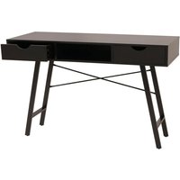 [NEUWERTIG] Schreibtisch HHG-165, Bürotisch Computertisch, 3D-Struktur 120x60xcm schwarz von HEGELE