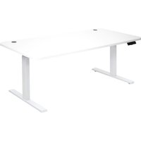 Schreibtisch HHG-766, Computertisch, elektrisch höhenverstellbar 160x80cm 53kg MVG weiß, weiß Schreibtisch HHG-766, Computertisch, elektrisch höhenverstellbar 160x80cm 53kg MVG weiß, weiß von HEGELE