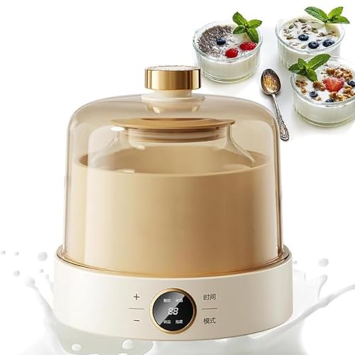 Joghurtbereiter Mit Temperaturregelung, 360°-Verpackung Und Fermentation, 1 L Weithals-Einsatz, Mit 4 Kleinen Bechern À 180 Ml, Für Joghurt, Natto, Kimchi,A Joghurtbereiter Mit Temperaturregelung, 360°-Verpackung Und Fermentation, 1 L Weithals-Einsatz, Mit 4 Kleinen Bechern À 180 Ml, Für Joghurt, Natto, Kimchi,A von HEGGMKK