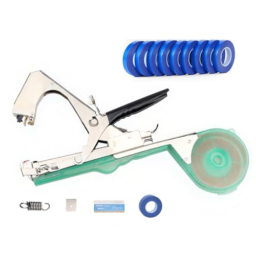 Pflanzenbindemaschine, Mit 10 Rollen Klebeband, Öffnungsdurchmesser 45 Mm, Bandagenbox 10 Cm, 5000 Stück/1 Stunde, Kein Verklemmen, Kein Abfallen, Für Alle Obst- Und Gemüsereben,H von HEGGMKK